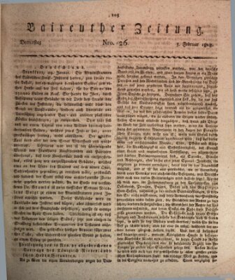 Bayreuther Zeitung Donnerstag 5. Februar 1818