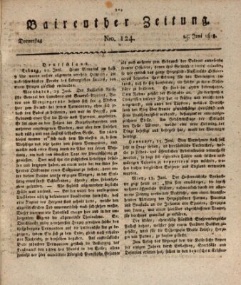 Bayreuther Zeitung Donnerstag 25. Juni 1818