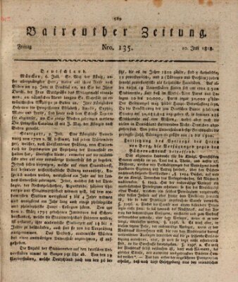Bayreuther Zeitung Freitag 10. Juli 1818