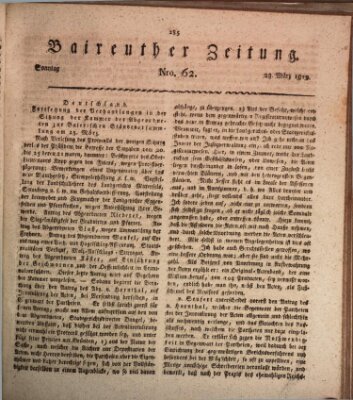Bayreuther Zeitung Sonntag 28. März 1819