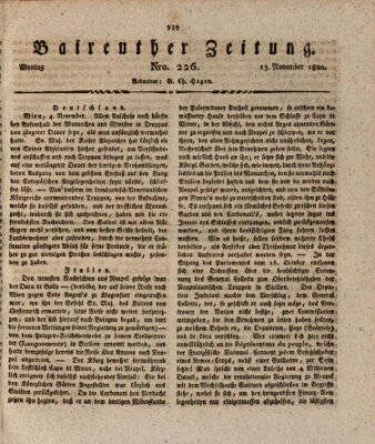 Bayreuther Zeitung Montag 13. November 1820