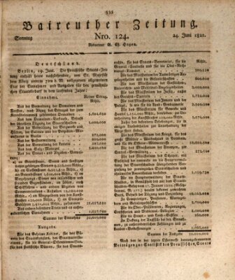Bayreuther Zeitung Sonntag 24. Juni 1821