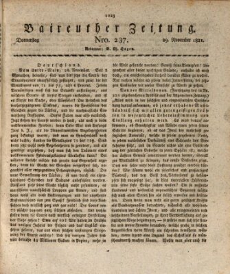 Bayreuther Zeitung Donnerstag 29. November 1821