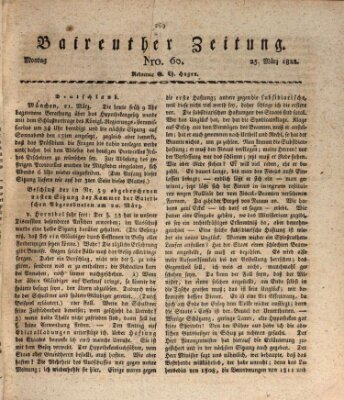 Bayreuther Zeitung Montag 25. März 1822