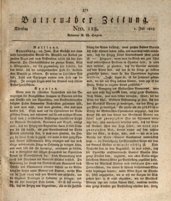 Bayreuther Zeitung Dienstag 1. Juli 1823