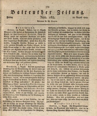 Bayreuther Zeitung Freitag 22. August 1823
