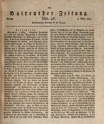 Bayreuther Zeitung Montag 7. März 1825