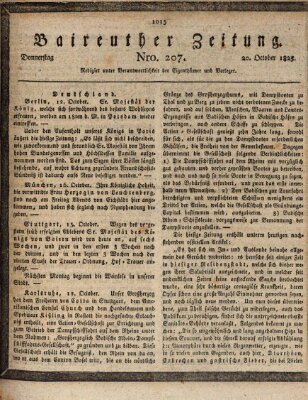 Bayreuther Zeitung Donnerstag 20. Oktober 1825