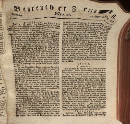 Bayreuther Zeitung Dienstag 20. März 1827