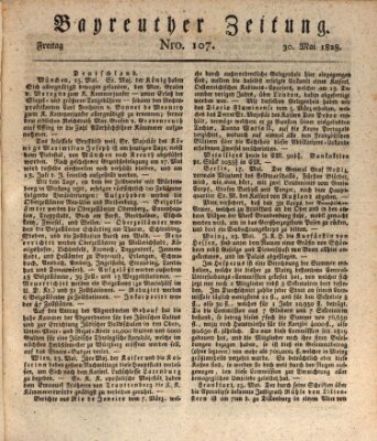 Bayreuther Zeitung Freitag 30. Mai 1828