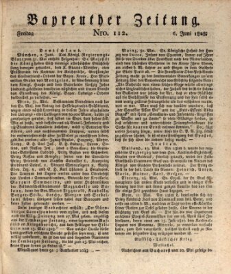 Bayreuther Zeitung Freitag 6. Juni 1828