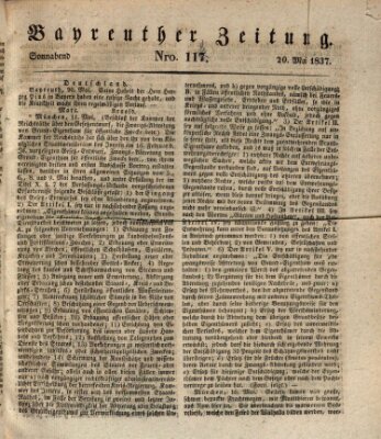 Bayreuther Zeitung Samstag 20. Mai 1837