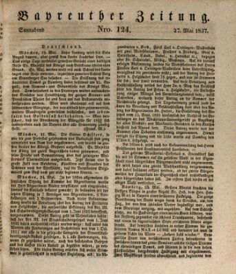 Bayreuther Zeitung Samstag 27. Mai 1837