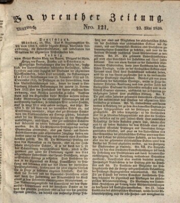 Bayreuther Zeitung Mittwoch 23. Mai 1838
