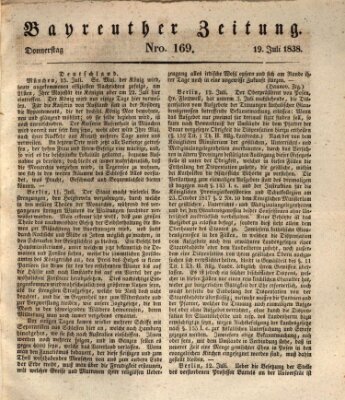 Bayreuther Zeitung Donnerstag 19. Juli 1838