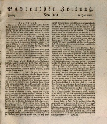 Bayreuther Zeitung Freitag 8. Juli 1842