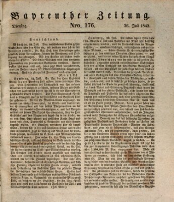 Bayreuther Zeitung Dienstag 26. Juli 1842