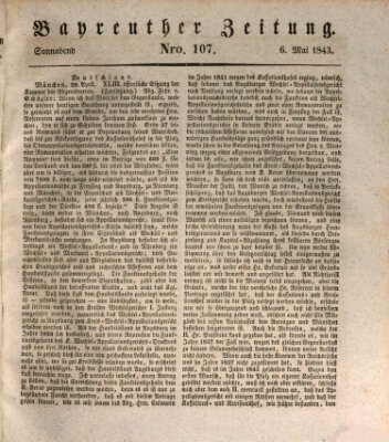 Bayreuther Zeitung Samstag 6. Mai 1843