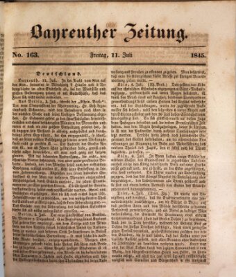 Bayreuther Zeitung Freitag 11. Juli 1845
