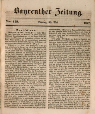 Bayreuther Zeitung Sonntag 30. Mai 1847