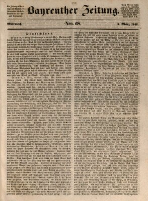 Bayreuther Zeitung Mittwoch 8. März 1848