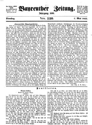 Bayreuther Zeitung Dienstag 1. Mai 1855