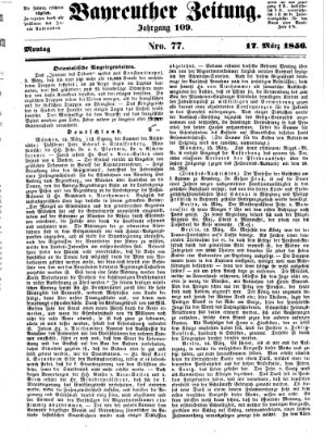 Bayreuther Zeitung Montag 17. März 1856
