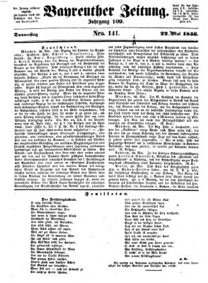 Bayreuther Zeitung Donnerstag 22. Mai 1856