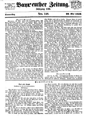 Bayreuther Zeitung Donnerstag 29. Mai 1856