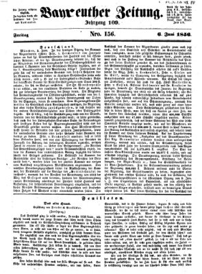Bayreuther Zeitung Freitag 6. Juni 1856