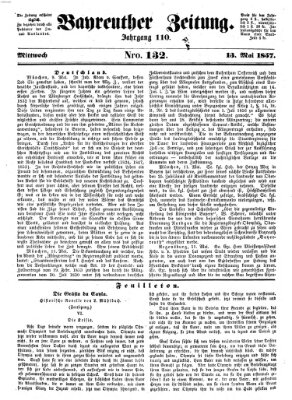 Bayreuther Zeitung Mittwoch 13. Mai 1857
