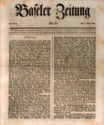 Basler Zeitung Samstag 7. Mai 1831