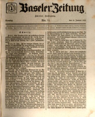 Basler Zeitung Samstag 28. Januar 1832