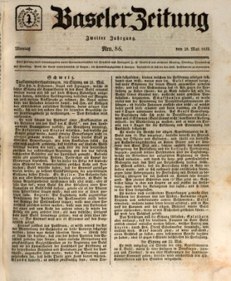 Basler Zeitung Montag 28. Mai 1832