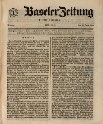 Basler Zeitung Montag 23. Juni 1834