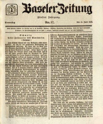 Basler Zeitung Donnerstag 18. Juni 1835