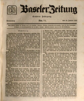 Basler Zeitung Donnerstag 28. Januar 1836