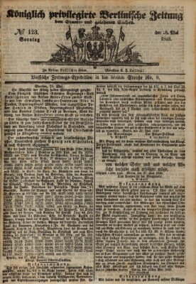 Königlich privilegirte Berlinische Zeitung von Staats- und gelehrten Sachen (Berlinische privilegirte Zeitung) Sonntag 28. Mai 1848