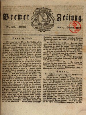 Bremer Zeitung Montag 27. Oktober 1817