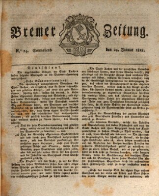 Bremer Zeitung Samstag 24. Januar 1818