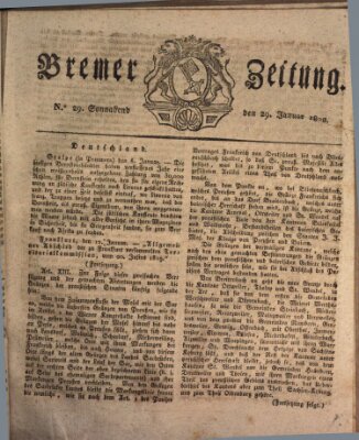 Bremer Zeitung Samstag 29. Januar 1820