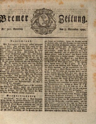 Bremer Zeitung Sonntag 5. November 1820