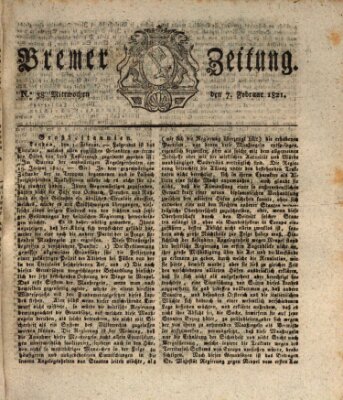 Bremer Zeitung Mittwoch 7. Februar 1821