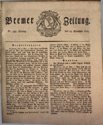Bremer Zeitung Freitag 14. Dezember 1821