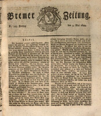 Bremer Zeitung Freitag 3. Mai 1822