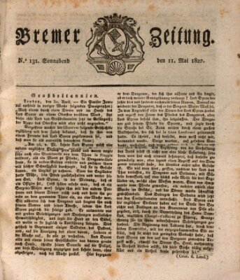 Bremer Zeitung Samstag 11. Mai 1822