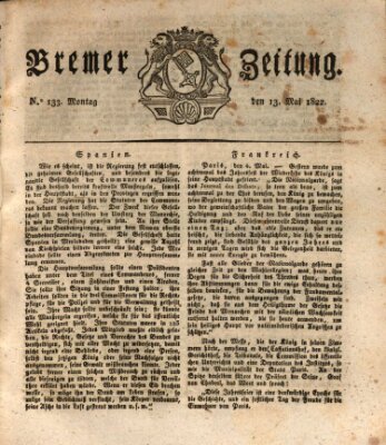 Bremer Zeitung Montag 13. Mai 1822