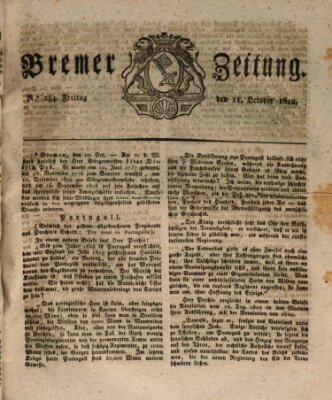 Bremer Zeitung Freitag 11. Oktober 1822