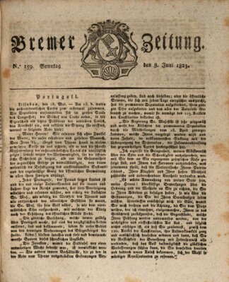 Bremer Zeitung Sonntag 8. Juni 1823