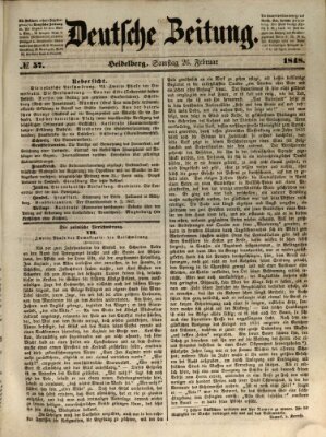Deutsche Zeitung 〈Frankfurt, Main〉 Samstag 26. Februar 1848